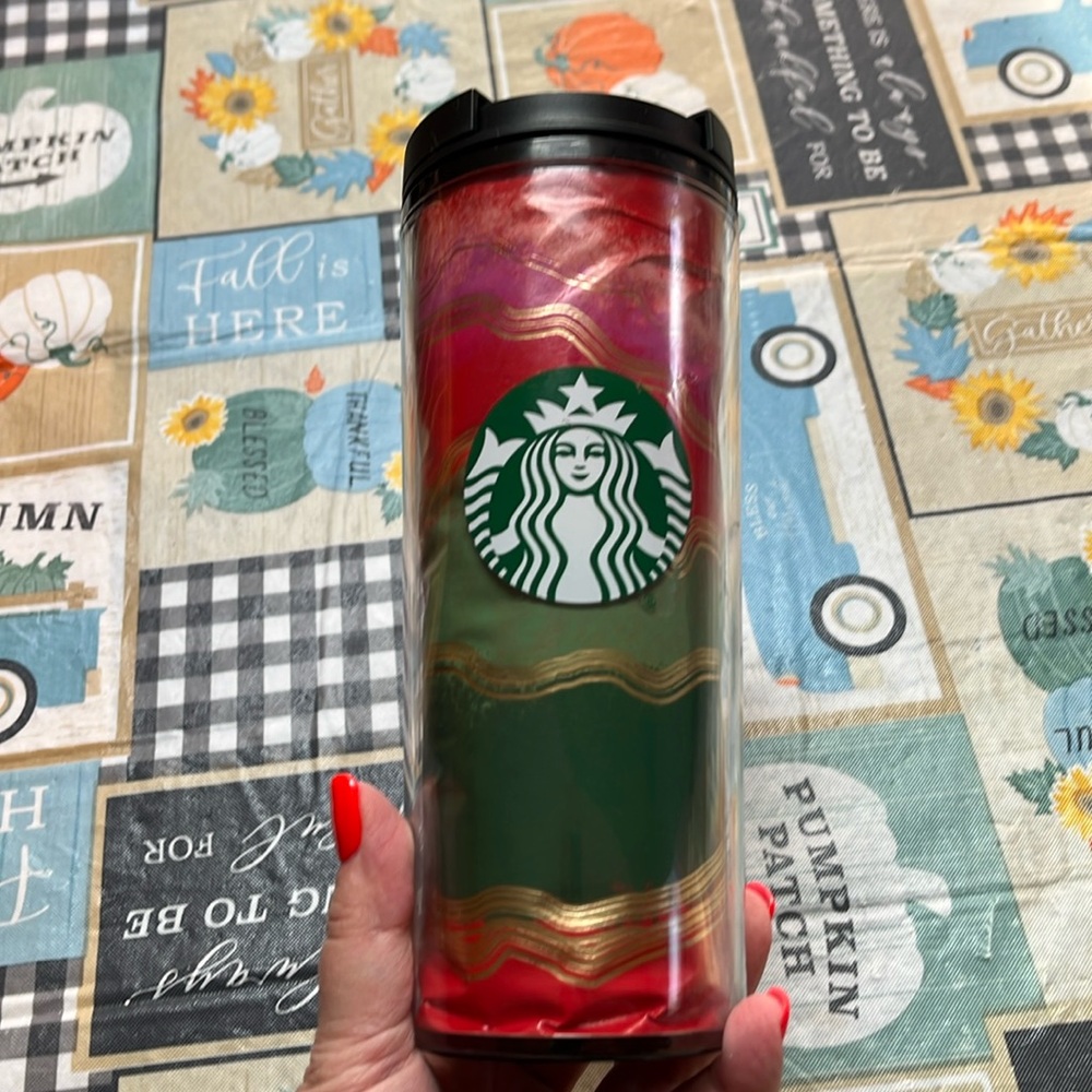 Starbucks Merry & Bright Christmas Travel Tumbler Mug 16oz